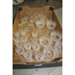 Collection of good quality cut glassware - comprising six Thomas Webb champagnes,