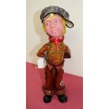 Murano Pino Signoretto 'Monello' glass sculpture in the form of a boy wearing a cap and holding a