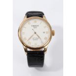 Gentlemen's Tissot Le Lode Automatic wristwatch in gold plated case with Roman numeral markers,