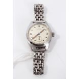 1950s Leonidas stainless steel wristwatch