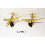 Quantity of brass models of aircraft - to include Horsa Glider,