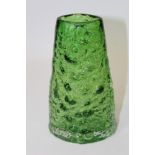 Whitefriars Meadow Green Volcano vase, designed by Geoffrey Baxter, 17.