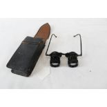 Pair vintage Kershaw 'sportsman' binocular glasses in case,