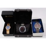 Three various boxed wristwatches - to include gilt Gianni Ricci quartz watch,