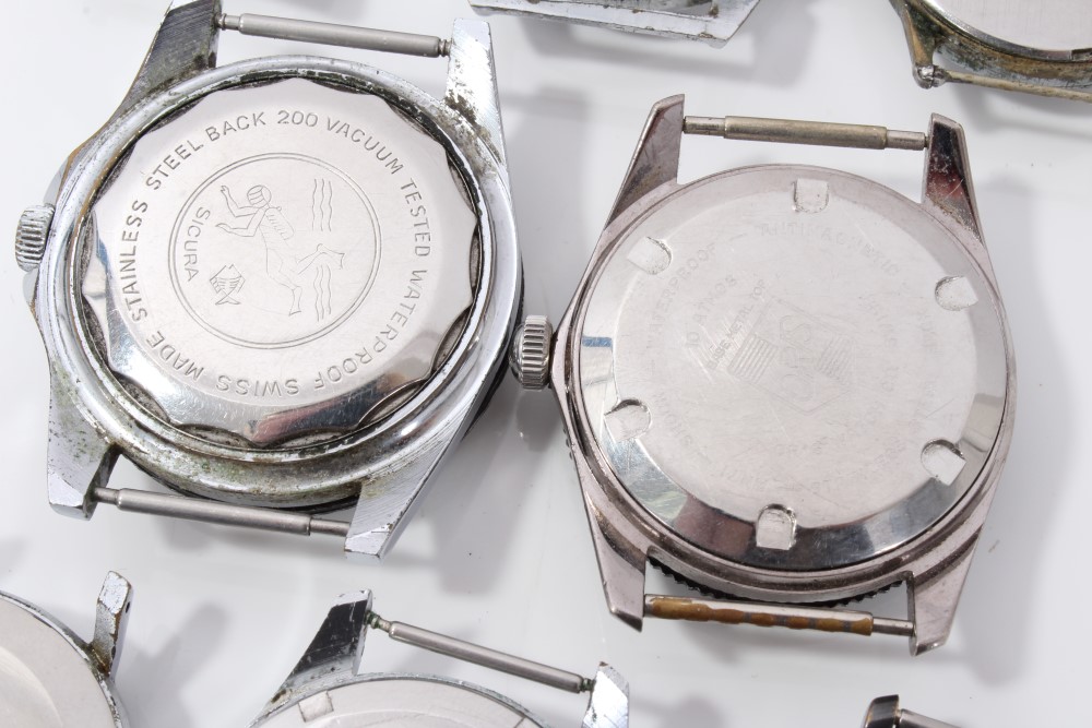 Eight military-style watches - to include two Oris, Lotus, Paketa, Roamer, Sicura, - Image 11 of 12