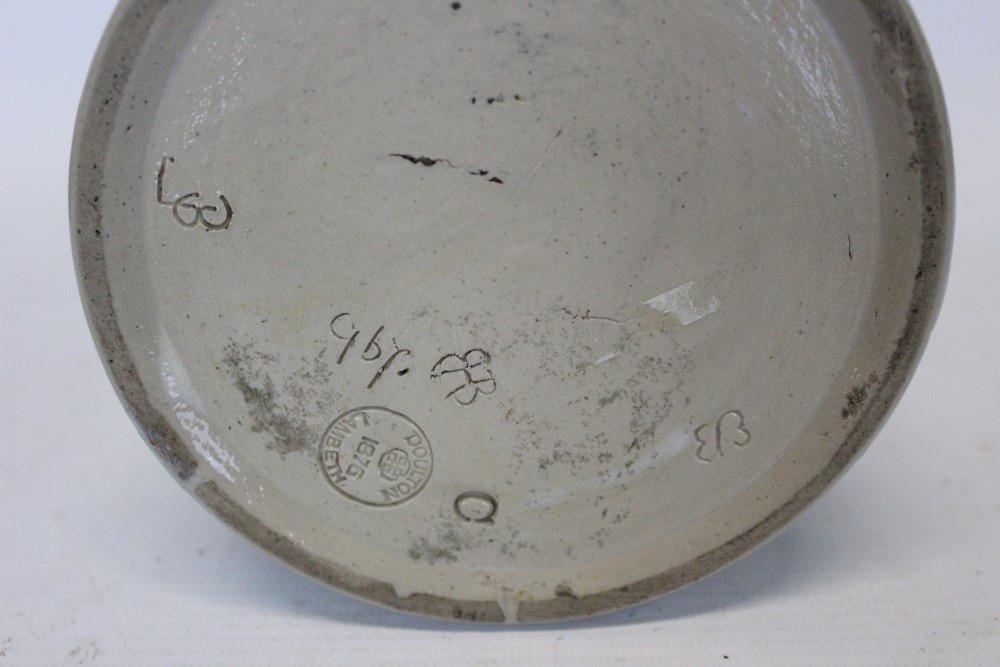 Doulton Lambeth stoneware jug by Hannah Barlow, of tapering cylindrical form, - Image 2 of 2