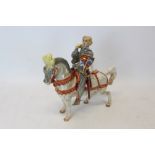 Beswick figure of a knight on horseback - The Earl of Warwick CONDITION REPORT Good