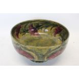 William Moorcroft pedestal bowl decorated in the Revival Cornflower pattern,