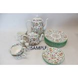 Minton Haddon Hall tea and dinner service (72 pieces) CONDITION REPORT All in good