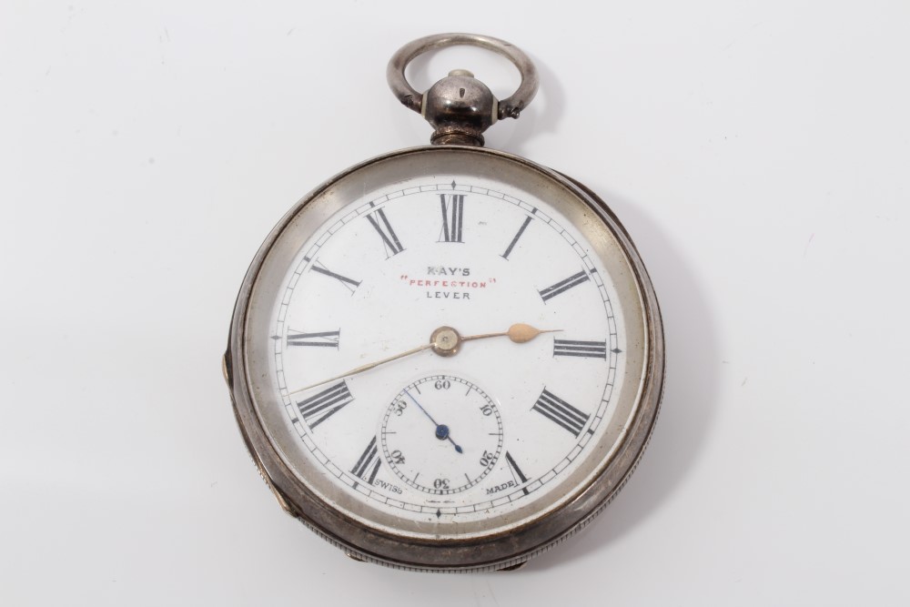 Kay's 'Perfection' Lever silver case pocket watch