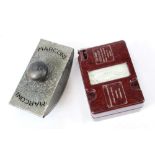 1930s Marconi desk blotter and Megger volt meter resistance tester in bakelite case (2)