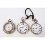 Victorian silver cased pocket watch, Chester 1894,