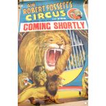 Original Circus Poster: Sir Robert Fossett's 1964 150th Birthday Show 'Lions',