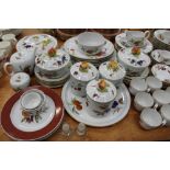 Royal Worcester Evesham tea and dinner service (89 pieces) CONDITION REPORT Good