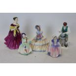 Five Royal Doulton figures - Day Dreams HN1731, Adrienne HN2152,