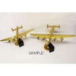 Quantity of brass models of aircraft - to include Tornado,