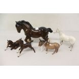 Two Beswick foals, Beswick horse,