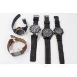 Five various wristwatches - including Marathon sports watch, Casio, Crosshatch,