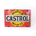 Enamel advertising sign 'Wakefield Castrol Motor Oil', 76.