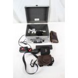 Fuji x20 Fujifilm digital camera in maker's leather case with leads, charger and hood,