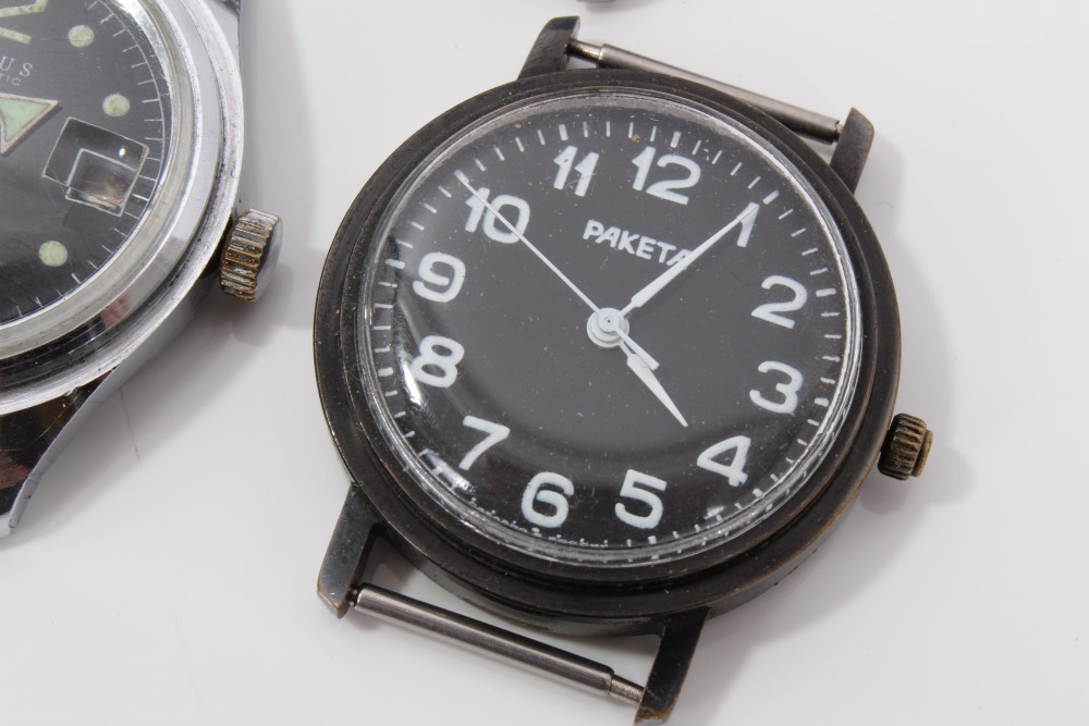 Eight military-style watches - to include two Oris, Lotus, Paketa, Roamer, Sicura, - Image 9 of 12