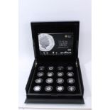 G.B. Royal Mint The U.K. 50p Silver Proof Sixteen Coin Collection – in case of issue with