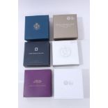 G.B. Royal Mint Silver Proof commemorative £5 coins – to include The Queen’s Diamond Jubilee 2012 (
