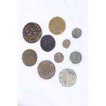 European – Medieval and post-Medieval AE Jettons and coin weights. Various grades (10 items)