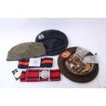 Group of various Militaria to include buttons and badges, Pakistan independence Medal, berets and