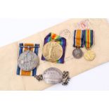 First World War Pair, comprising War and Victory medals named to Lieut. W.P. Macfarlane, together