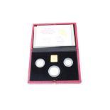 G.B. The Royal Mint Gold Proof Sovereign Three Coin Set in case of issue with Certificate of