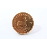 South Africa – gold 1oz Krugerrand 1979. AU (1 coin)