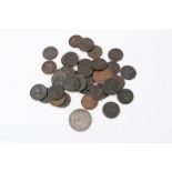 G.B. mixed coinage – to include silver George III Crown 1818 LVIII (N.B. edge bruised and