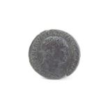 Ancients – A Roman Trajan copper AS circa AD99. Rev. TR Pot Cos IIII PP SC – Victory Alighting left,