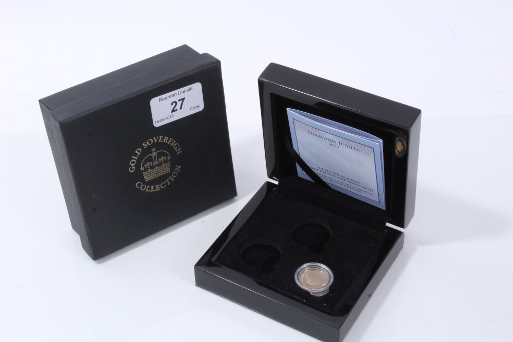 Tristan Da Cunha – London Mint Office Double Jubilee gold Half Sovereign 2012 (N.B. part of Series