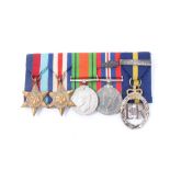 Second World War Medal Group comprising 1939 - 1945 Star, France and Germany Star, Defence, War (