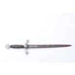 Nazi First Pattern Luftwaffe Dress dagger with wire bound leather covered grip (lacking scabbard)