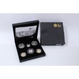G.B. The Royal Mint silver Six Coin Family Proof Collection – to include ‘Kew Gardens’ 50p, etc,