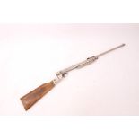 1930s Haenel Air Rifle in nickel plated finish, numbered ‘20’