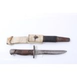 First World War British Army 1907 Pattern Enfield Bayonet, with Second World War conversion and