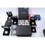 G.B. The Royal Mint mixed Proof coins and sets – to include silver issues – The Queen’s Diamond