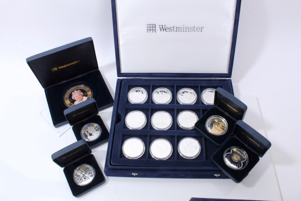 World – Westminster issued mixed coinage – to include silver Issues of Britannia 2011, Papal Visit