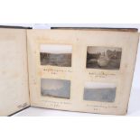 Interesting Boer War Photograph Album containing approximately 98 annotated photographs including