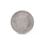 World – silver crown-sized coins – to include Charles IV Mexico City 8 Reales 1806TH. VF and Italian