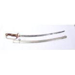 Late 19 th century Japanese Army officers’ sword with early blade in regulation military mounts