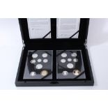 G.B. The Royal Mint Fourth & Fifth Definitive Coinage Portrait Silver Proof Collection 2015 (N.B.