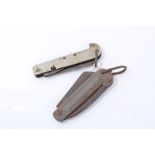 First World War Canadian folding military pocket knife, marked M&D Canada, 1914, together with a