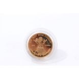 St. Helena – The East India Company Elizabeth II gold Guinea 2013 (N.B. 22ct, weight 8.4 grams). UNC