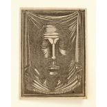 Eric Gill (1882-1940) wood engraving, The Holy Face 1917 (Skelton P111) 7.5 x 5.6cm