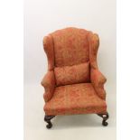 18th century-style wing armchair